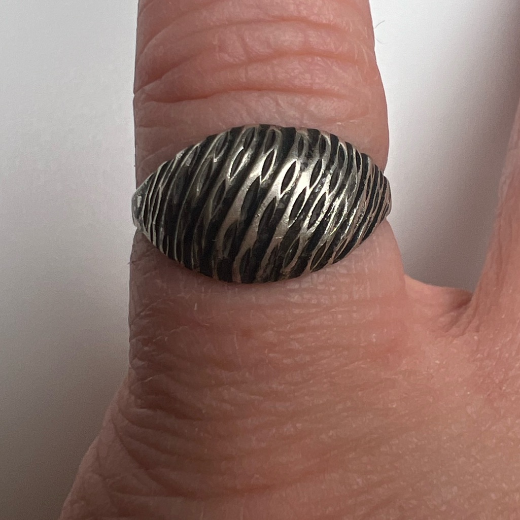 Modernist Sterling Silver 925 Ring, Size 5